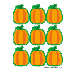 Fall Pumpkin Giant Stickers, Pack of 36
