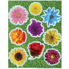 Photo Flower Glitter Stickers
