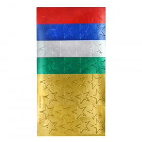1/2" Assorted Colors (250) Presto-Stick Foil Star Stickers