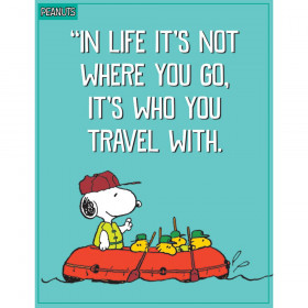 Peanuts Who You Travel With Poster