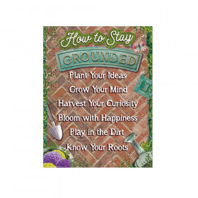 Curiosity Garden How to Stay Grounded Chart, 17" x 22"
