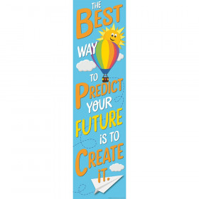 Growth Mindset Predict Your Future Vertical Banner, 12" x 45"