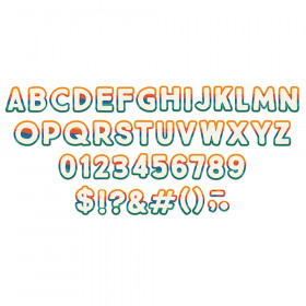 White Letter Board 1 Uppercase Letter Stickers, 133 Pieces - CTP8756