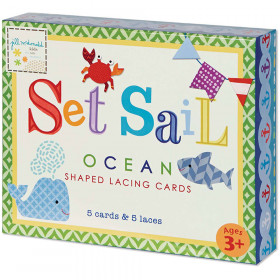 Set Sail Shaped Lacing Cards English/Spanish/French