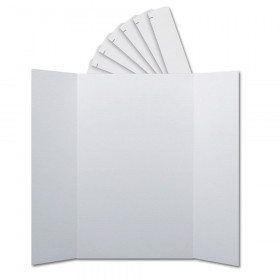 Corrugated Project Boards & Headers Set, 36" x 48", White, 24 Sets