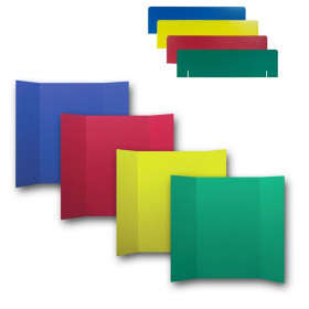Corrugated Project Boards & Headers Set, 36" x 48", Assorted Colors, 24 Sets