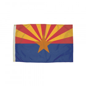 3x5' Nylon Arizona Flag Heading & Grommets