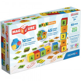 Magicube Math Building Set, Recycled, 55 Pieces