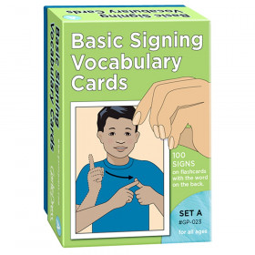 Basic Signing Vocabulary Cards, Set A