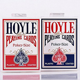 Hoyle Poker Standard Index-6 double decks of red and blue