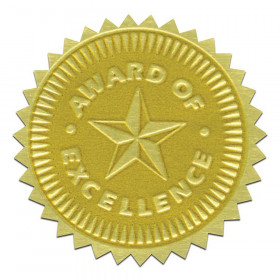 Gold Foil Embossed Seals, Award of Excellence