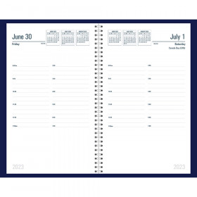 Recycled Daily Academic Calendar Planner Blue Cover