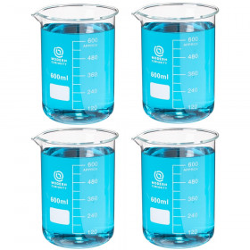 4-pack Glass Beakers 600mL