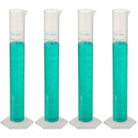 4-pack PP Graduated Cylinders 100mL