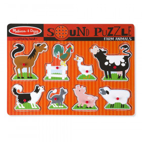 Farm Animals Sound Puzzle, 8 Pieces