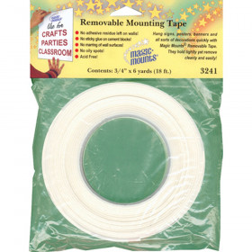 Magic Mounts Removable Mounting Tape 3/4" x 18'