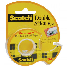 Double Sided Tape Dispensered Rolls, 1/2" x 250"