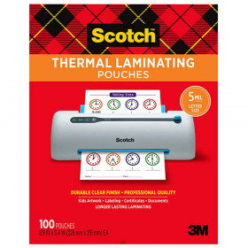 Thermal Laminating Pouches, 5 mil Size, Pack of 200