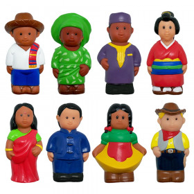 Multicultural Around the World Figures, Set of 8