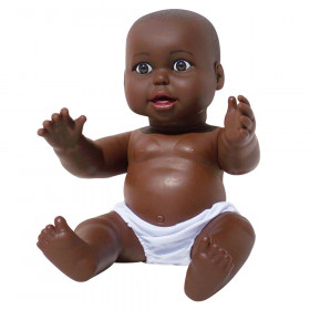 Vinyl Baby Doll, African-American 17.5", Gender Neutral