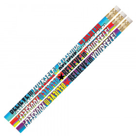 Believe In Yourself Motivational Pencil, Pack of 12