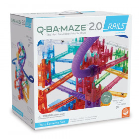 Q-BA-MAZE 2.0 Rails Extreme, Marble Maze Building Set, 138 Pieces