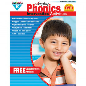 Everyday Intervention Activities for Phonics, Grade K