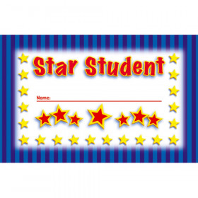 Incentive Punch Cards, Star Student