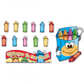 Welcome to Our Pack Crayons Bulletin Board Set