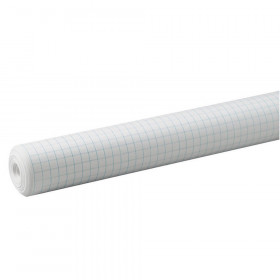 Grid Paper Roll, White, 1/2" Quadrille Ruled 34" x 200', 1 Roll