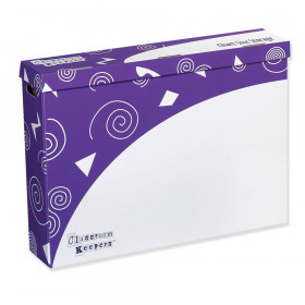Chart Size Storage Box, Purple & White, 23"H x 30-3/4"W x 6-1/2"D