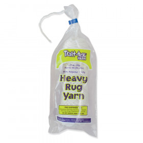 Heavy Rug Yarn, White, 1.37 oz., 60 Yards