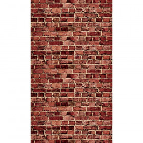 Photography Backdrop Paper, Aged Red Brick, 48" x 12', 4 Rolls