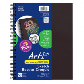 Create Your Own Cover Sketch Diary, Black Chip Cover, 11" x 8-1/2", 50 Sheets