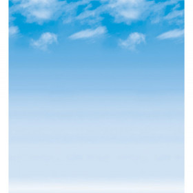 Bulletin Board Art Paper, Wispy Clouds, 48" x 50', 1 Roll