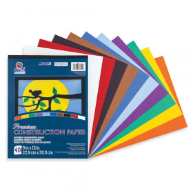 Pacon Red Orange Construction Paper, 12 x 18, 50 Sheets (6207)