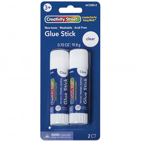 Clear Gluesticks 2 Pack Creativity Street