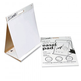 Table Top Easel Pad, Self-Adhesive, White, 20" x 23", 25 Sheets