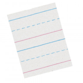 Sulphite Handwriting Paper, Dotted Midline, Grade 1, 5/8" x 5/16" x 5/16" Ruled Long, 10-1/2" x 8", 500 Sheets
