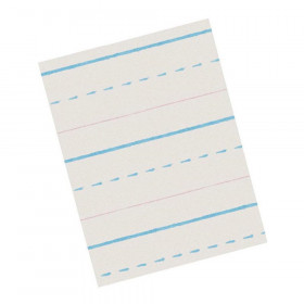 Pacon Zaner-Bloser Dotted Midline Newsprint Tablet, 10.5" x 8", White, 50 Sheets