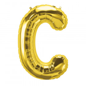 16" Foil Balloon, Gold Letter C