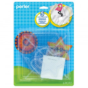 Small & Large Basic Shapes Clear Pegboards, pack of 5