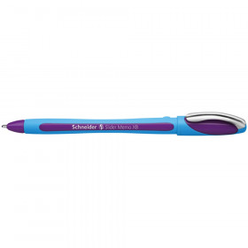 Slider Memo Ballpoint Pen, Viscoglide Ink, 1.4 mm, Violet, Pack of 10