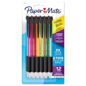Write Bros Comfort Mechanical Pencil, 0.7mm, Assorted, Pack of 12