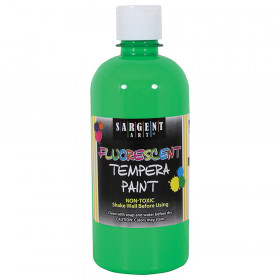 Tempera Paint, Green Neon, 16 oz.
