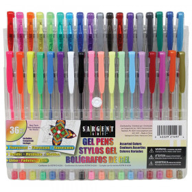 Gel Pens, Assorted Colors - 36 per pack