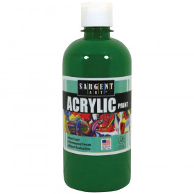 Acrylic Paint, Squeeze Bottle, 16 oz., Spectral Green