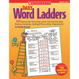 Daily Word Ladders Workbook, Grades 2-3