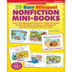 25 Easy Bilingual Nonfiction Mini-Books Activity Book
