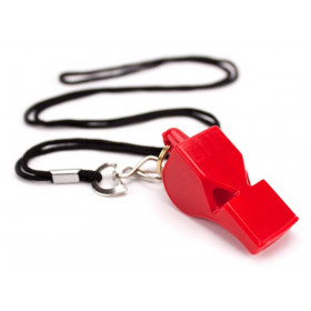 Ultra Loud High Pitch Red Plastic Whistle